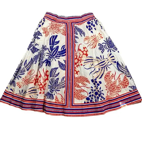 Farm Rio Mixed Lobsters Midi Skirt XL NWT - Picture 1 of 5